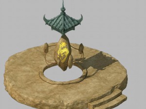 taoist - gossip tai chi - road furnace 3D Model