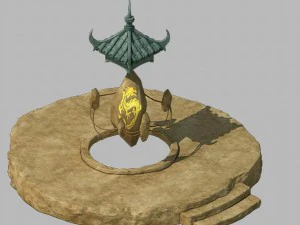 taoïste - potins tai chi - fourneau routier Modèle 3D