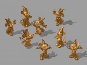 disney - mickey statue 03 3D Model