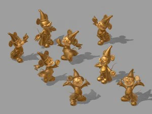 Дисней - статуя Микки 03 3D Модель