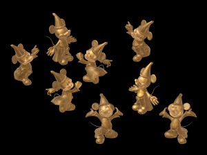 disney - mickey statue 03 Modello 3D