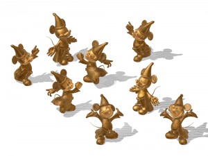 disney - mickey statue 03 Modello 3D