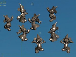 disney - mickey statue 03 Modello 3D