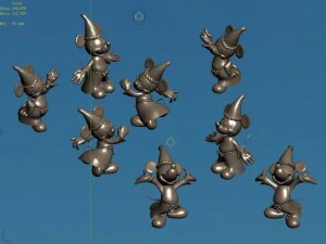 disney - mickey statue 03 3D Model