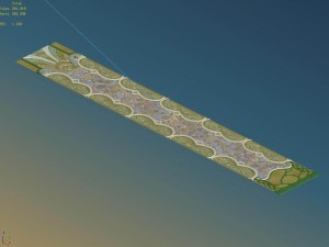 disney main city - ground surface 01 Modello 3D