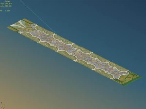 disney main city - ground surface 01 3D Model