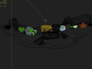disney - seaside stones 01 3D Model