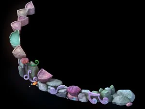 disney - seaside stone 02 3D Model