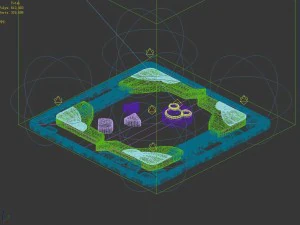 disney main city - floor 01 3D Model