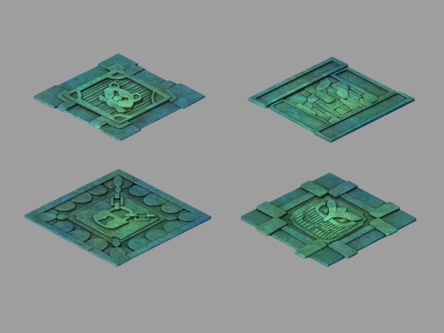 disney main city - surface pattern 02 3D Model .c4d .max .obj .3ds .fbx .stl .blend 