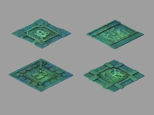 disney main city - surface pattern 02 3D Model