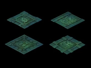 disney main city - surface pattern 02 3D Model