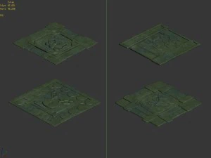 disney main city - surface pattern 02 3D Model
