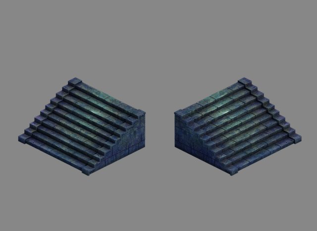 disney main city - underground palace stairs 02 3Dモデル .c4d .max .obj .3ds .fbx .stl .blend 