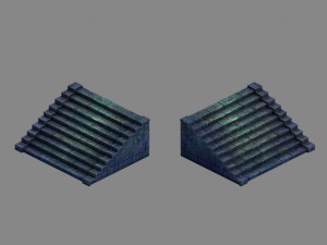 disney main city - underground palace stairs 02 Modello 3D