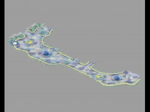 disney main city - ground 05 3D Model