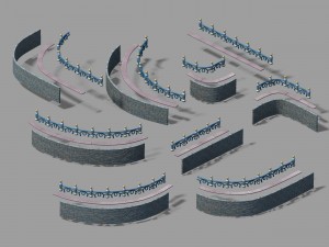 disney main city - fence 03 Modello 3D
