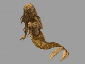 disney main city - mermaid 066 3D Model