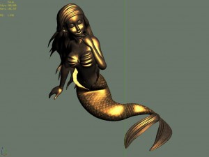 disney main city - mermaid 066 3D Модель