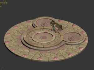 disney main city - mickey platform 03 3D Model