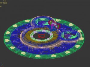 disney main city - mickey platform 03 3Dモデル