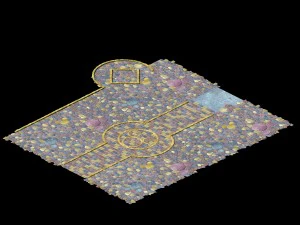 disney main city - stone floor 03 3D Model