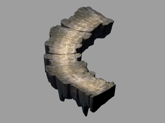 disney main city - stone road 03 3Dモデル .c4d .max .obj .3ds .fbx .stl .blend 