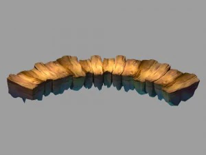 disney main city - stone road 06 3D Model