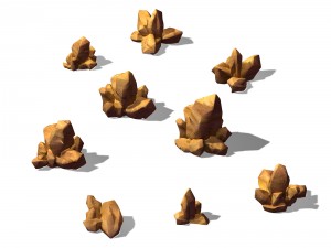 disney main city - stone 03 3D Model