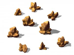 disney main city - stone 03 3D Model