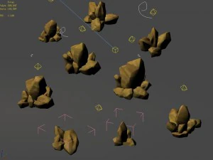 disney main city - stone 03 3D Model