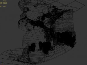 disney main city - cliff 03 3D Model