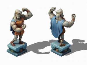 disney main city - brawn sculpture 03 3D Модель