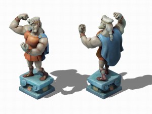 disney main city - brawn sculpture 03 3D Модель