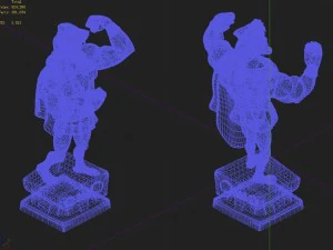 disney main city - brawn sculpture 03 3D Model
