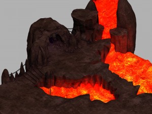 hell - stone mountain - magma 06 Modello 3D
