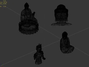 sculpture - pool buddha 12 3D Model
