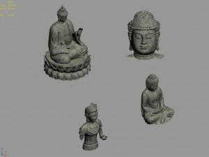 sculpture - pool buddha 12 3D Model