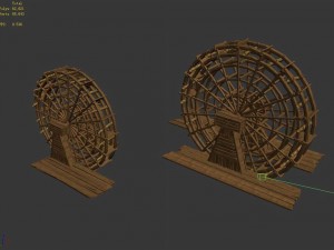 tool building - waterwheel 32 3D Model