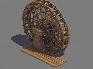 tool building - waterwheel 32 3D Model