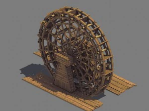 tool building - waterwheel 32 3D Model