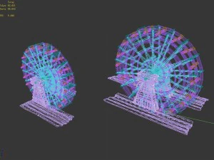 tool building - waterwheel 32 3D Model