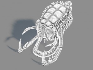 monster skull - hole Modello 3D