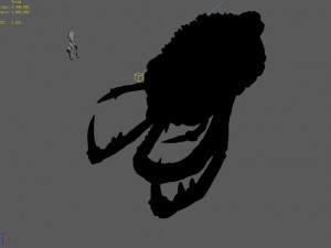 monster skull - hole Modello 3D