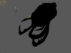 monster skull - hole 3D Model