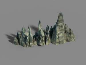 ice chamber - stone material -02 3D Model