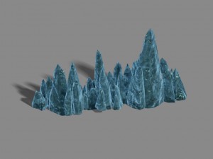 ice chamber - stone material -02 Modèle 3D