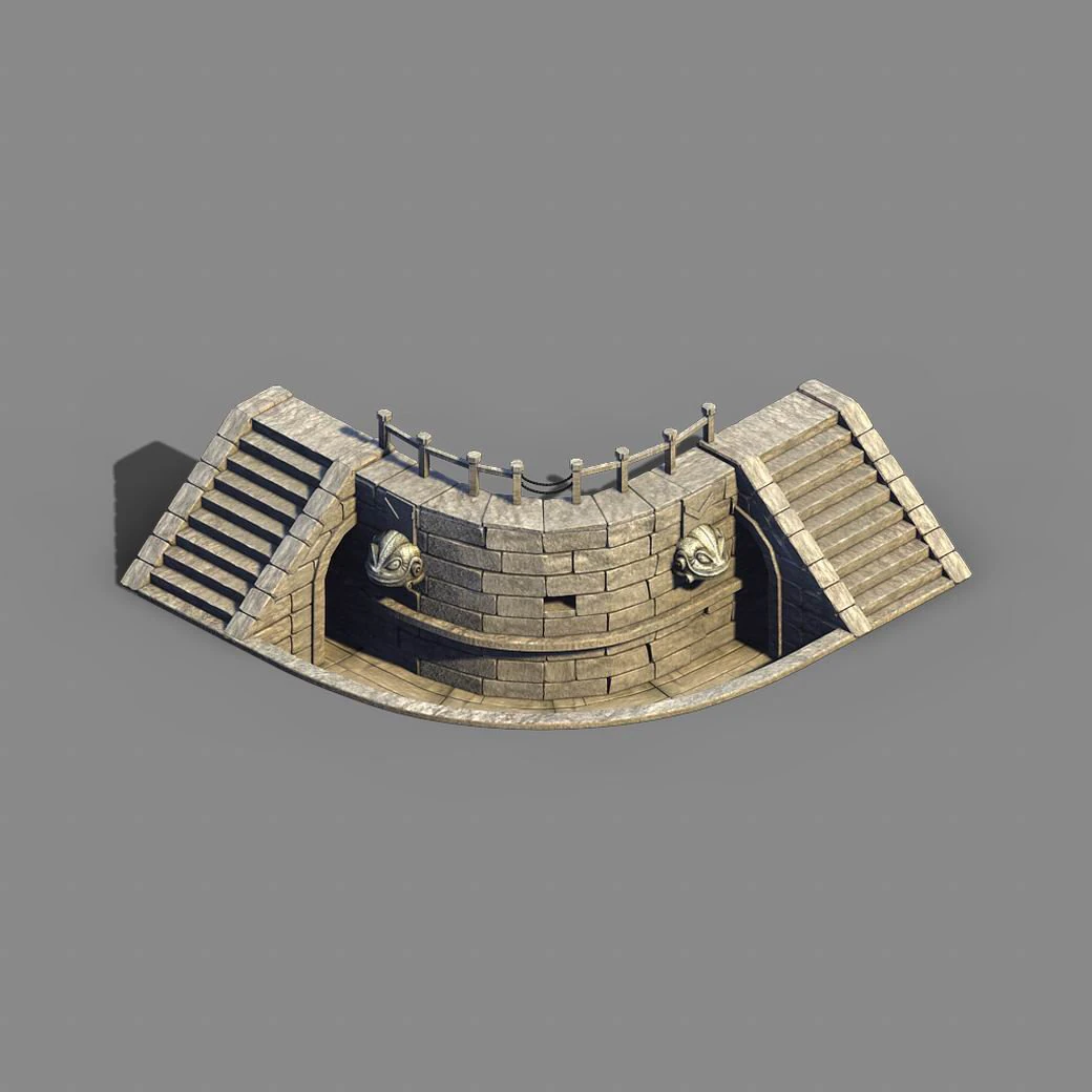 river yang city - pawn shop pool refinement 3D Model .c4d .max .obj .3ds .fbx .stl .blend
