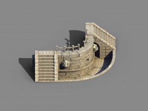 river yang city - pawn shop pool refinement Modello 3D