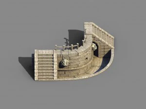 river yang city - pawn shop pool refinement 3D Model